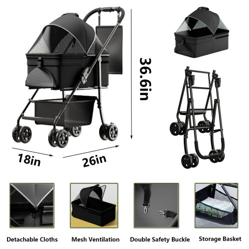 2-in-1 Pet Stroller