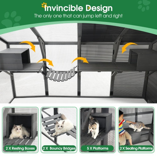 Luxury Outdoor Cat Cage