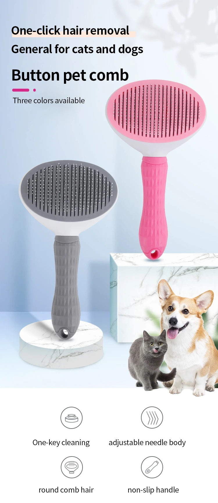 Cat Grooming Brush and Comb