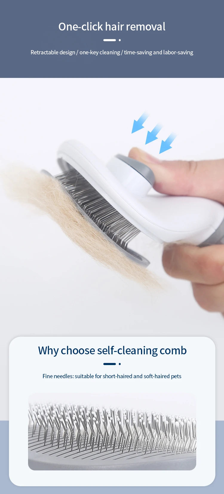 Cat Grooming Brush and Comb