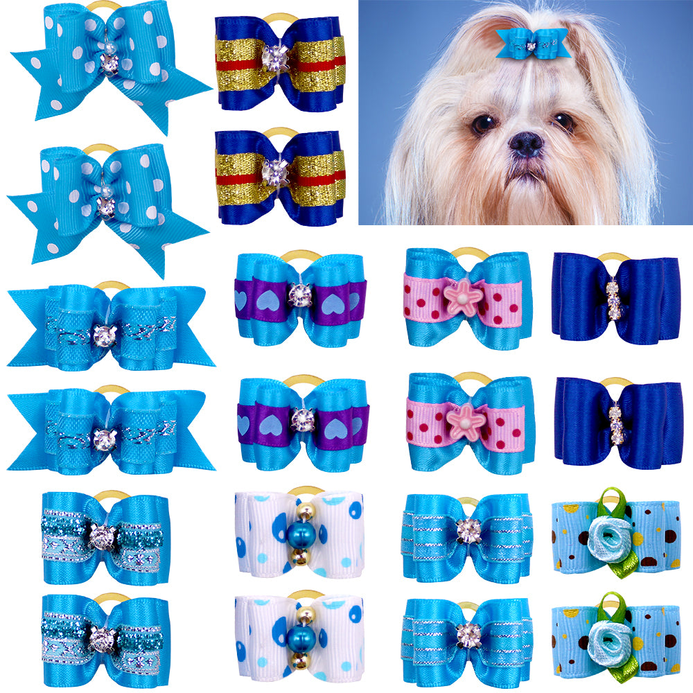 Rubber Band Pet Hair Bows