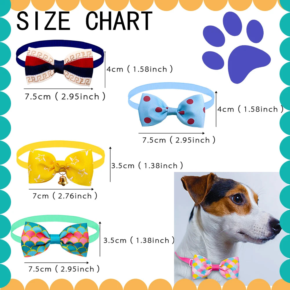 20PCS Dog Bow Tie Set