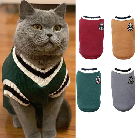 Pet Solid Costume  Cat Clothes Jacket