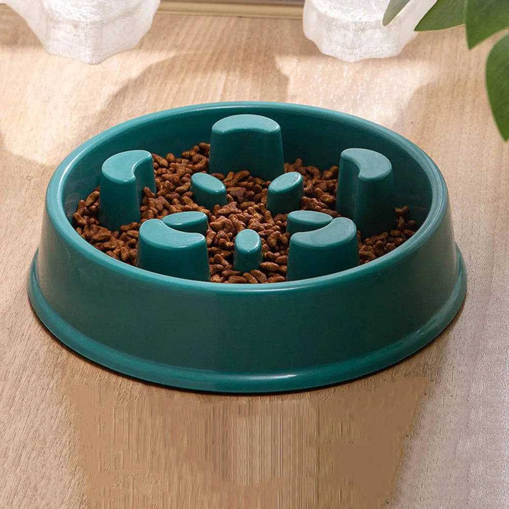 Pet Plastic Anti Choking Slow Food Bowl