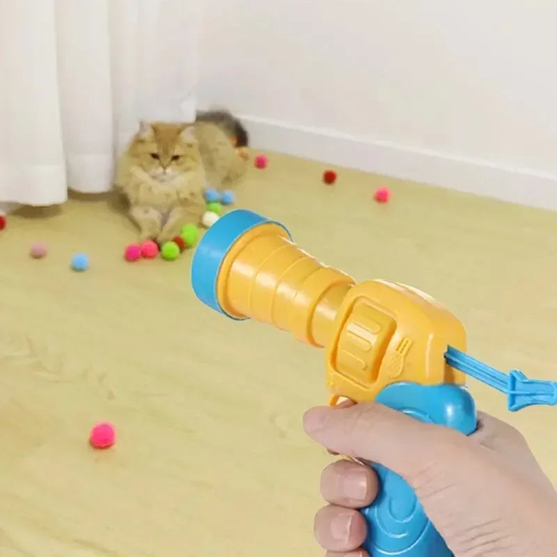 Cat Plush Toy Launcher Set