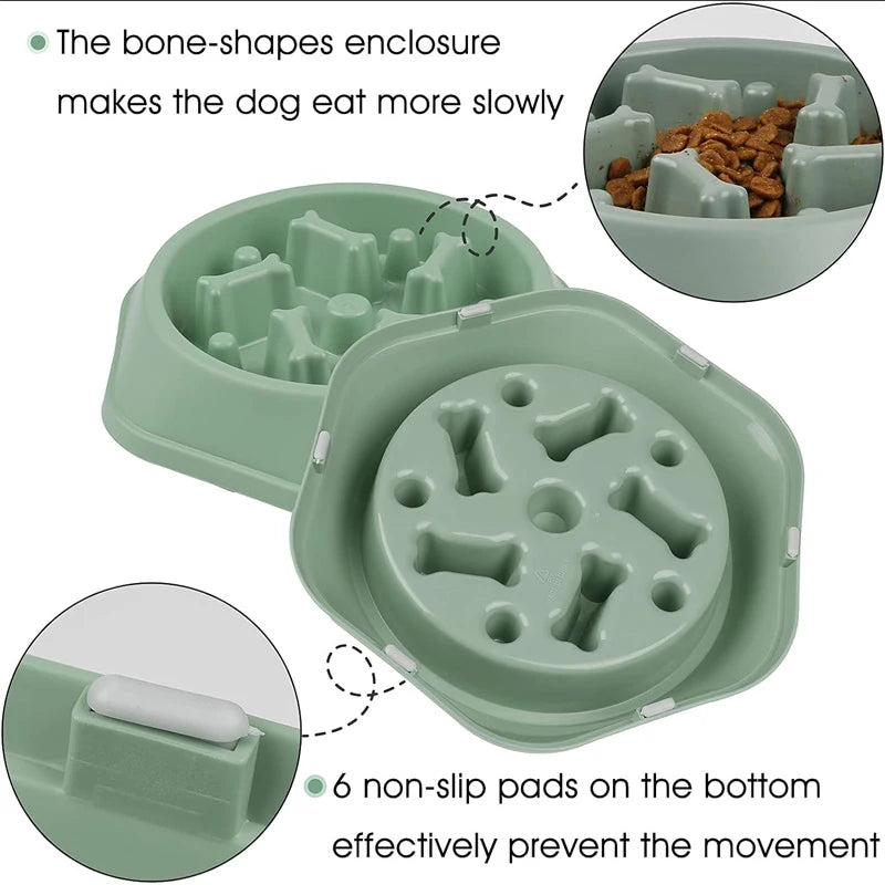 Slow Feeder Dog Bowl Anti-choking Slow Feeding