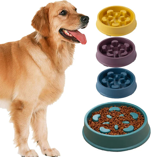 Pet Plastic Anti Choking Slow Food Bowl