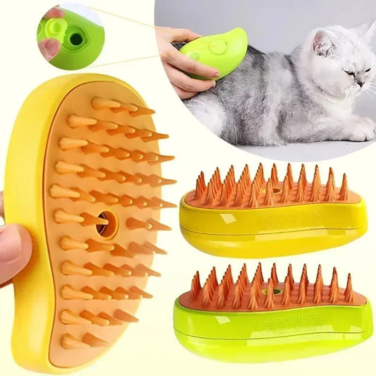 3-in-1 Dog and Cat Steamer Brush