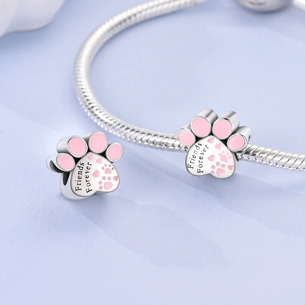 Silver Pet Charms for Bracelets