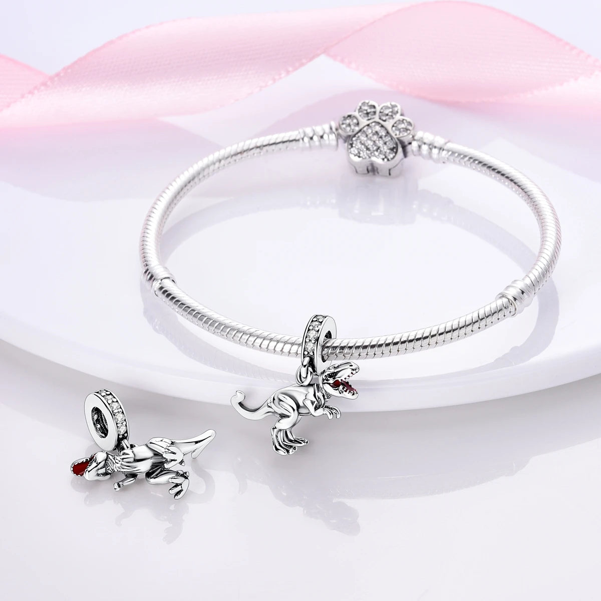 Silver Pet Charms for Bracelets