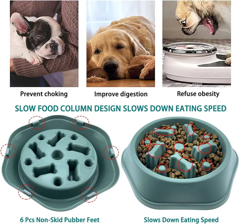 Slow Feeder Dog Bowl Anti-choking Slow Feeding