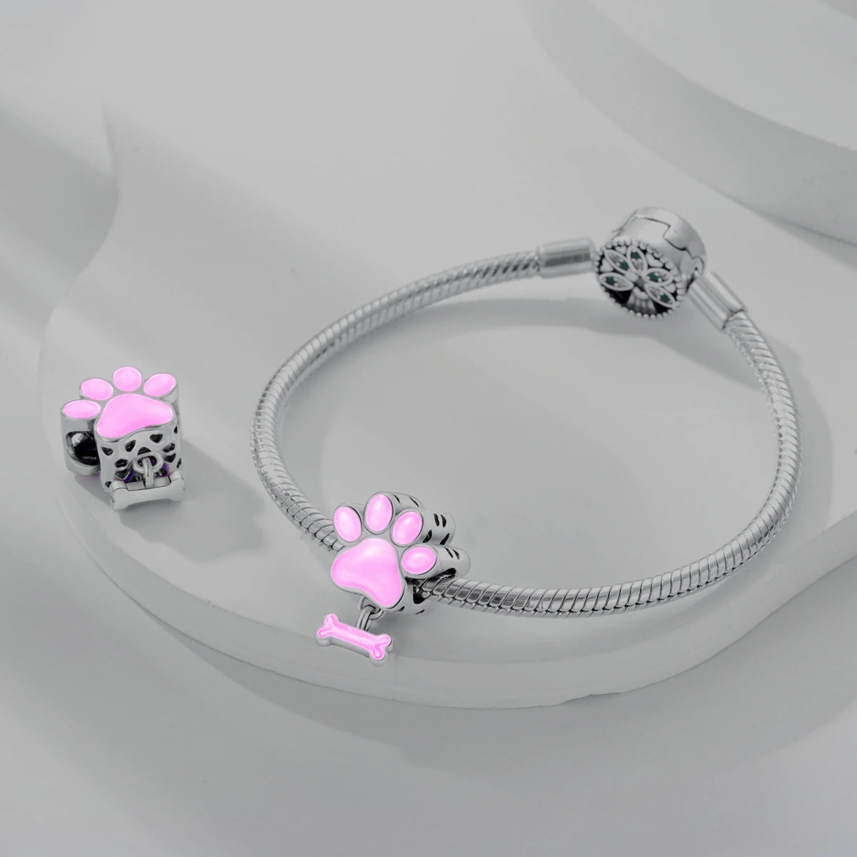 Silver Pet Charms for Bracelets