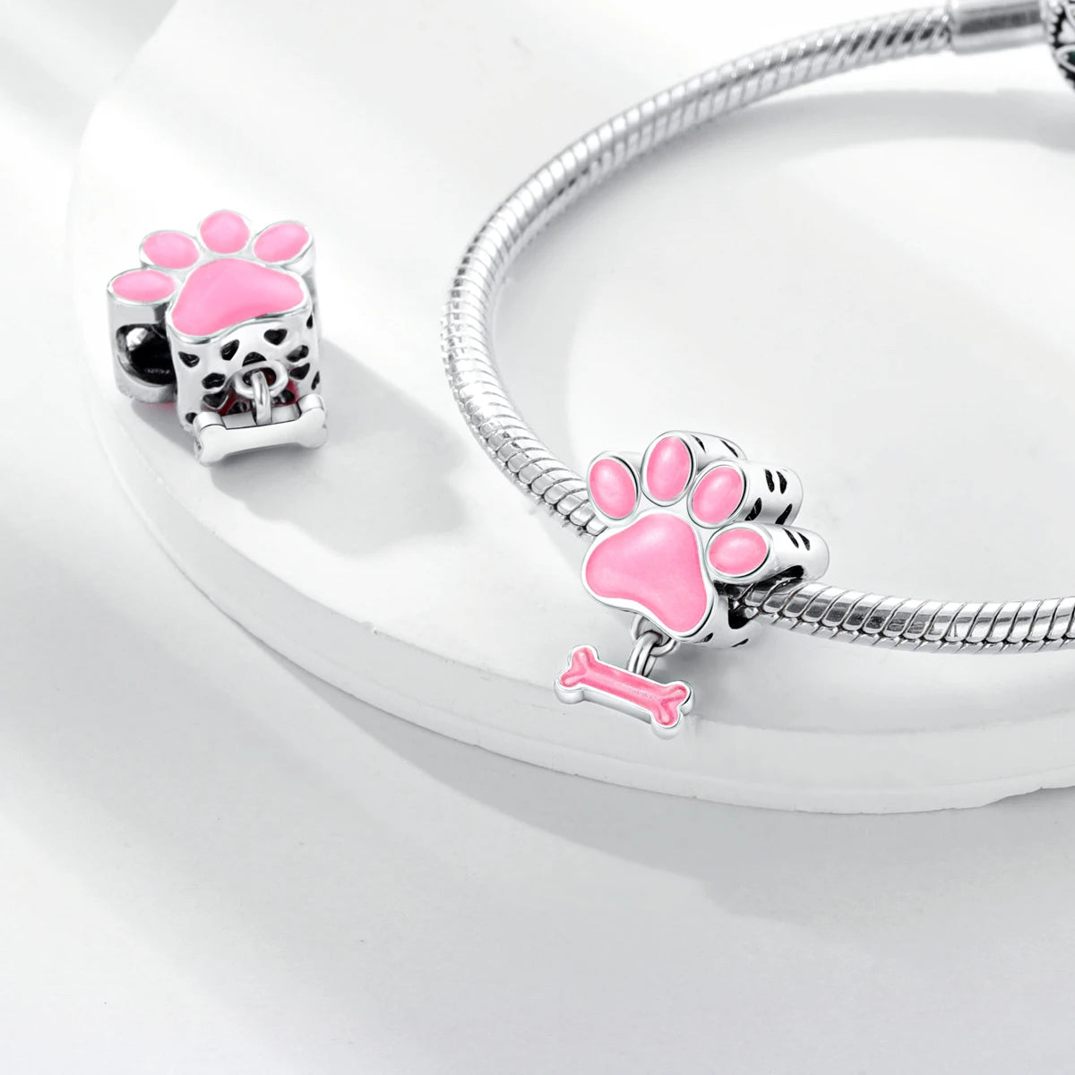 Silver Pet Charms for Bracelets