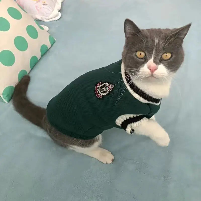 Pet Solid Costume  Cat Clothes Jacket