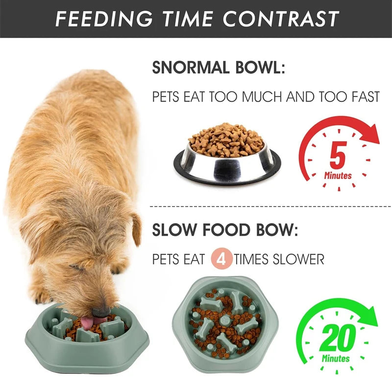 Slow Feeder Dog Bowl Anti-choking Slow Feeding