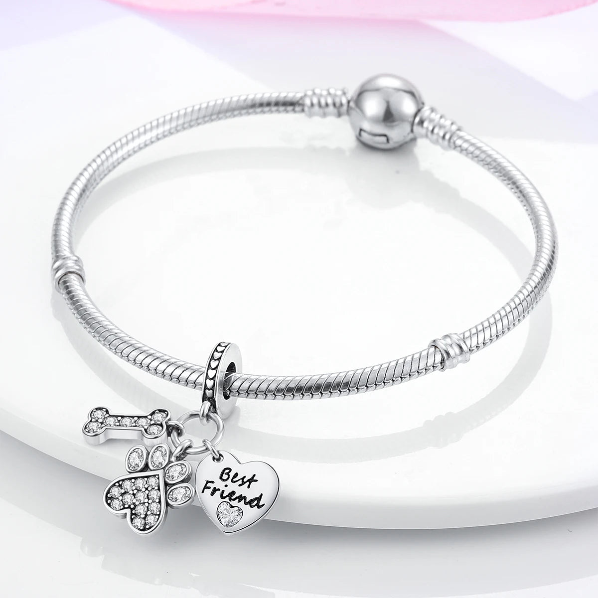 Silver Pet Charms for Bracelets