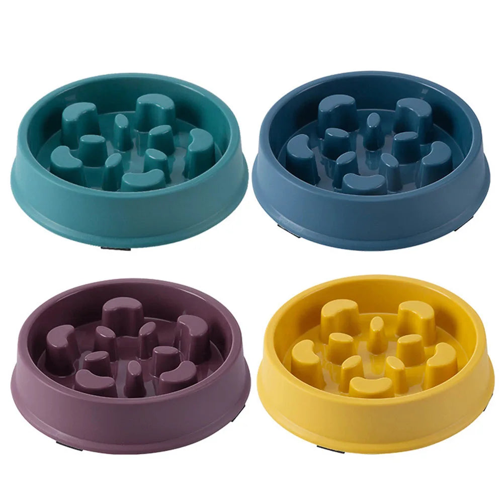 Pet Plastic Anti Choking Slow Food Bowl