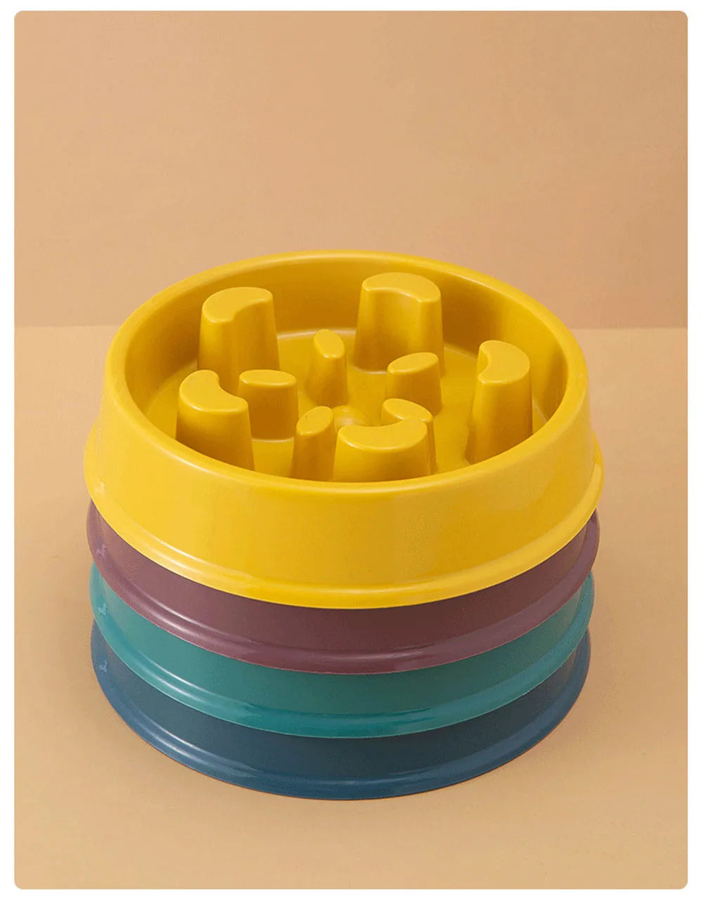 Pet Plastic Anti Choking Slow Food Bowl