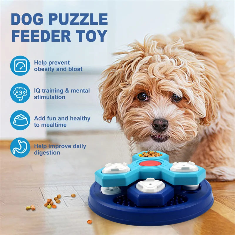 Slow Feed Dog Puzzle Bowl