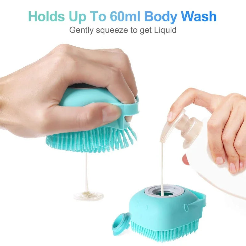 Pet Dog Shampoo Brush Massage