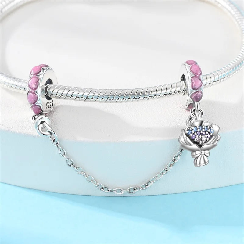 DIY Silver Cat Paw Bracelet Charms