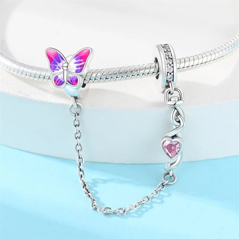 DIY Silver Cat Paw Bracelet Charms