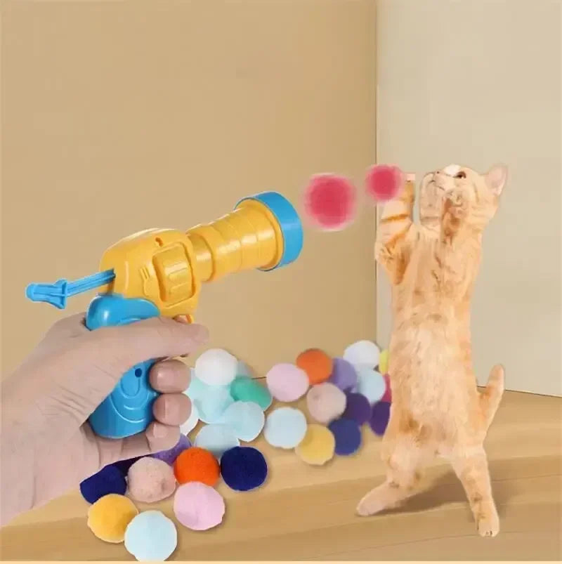 Cat Plush Toy Launcher Set