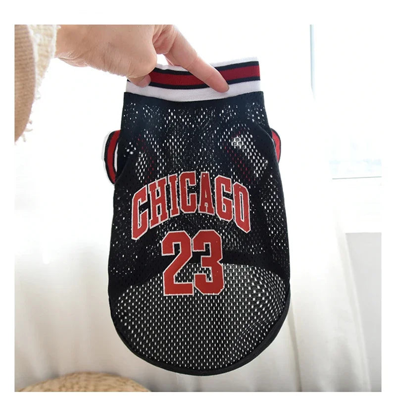 Breathable Dog Basketball Jersey