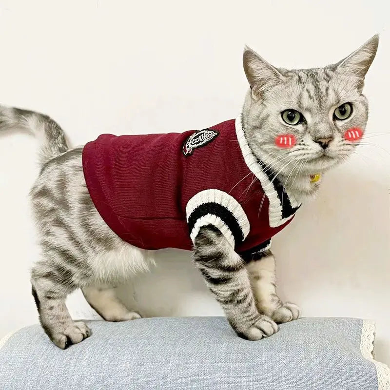 Pet Solid Costume  Cat Clothes Jacket