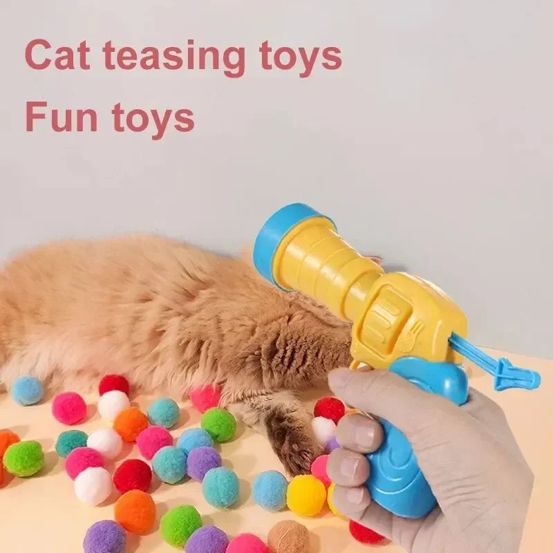 Cat Plush Toy Launcher Set