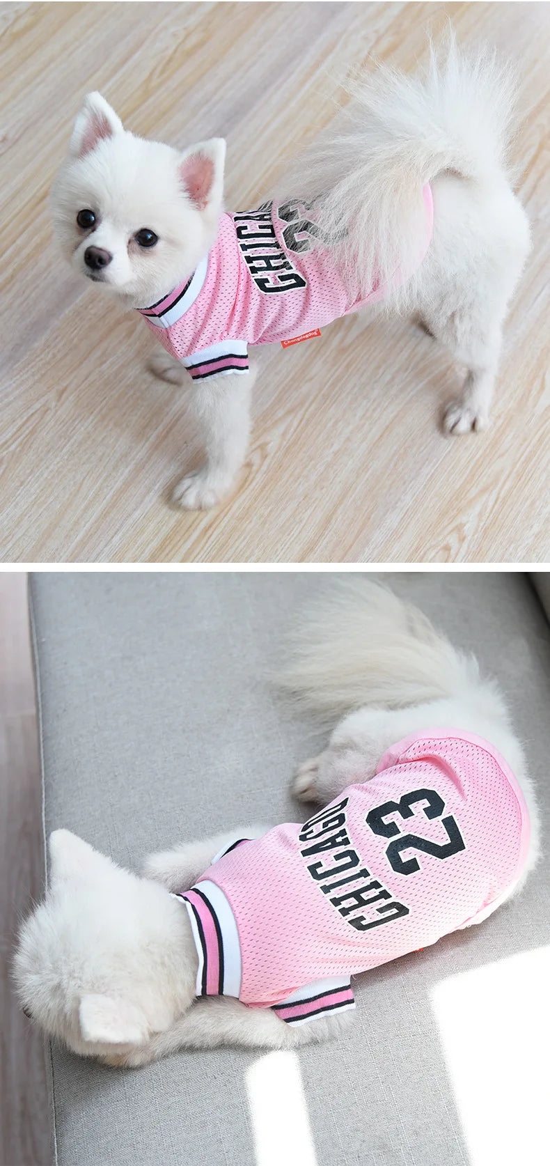 Breathable Dog Basketball Jersey