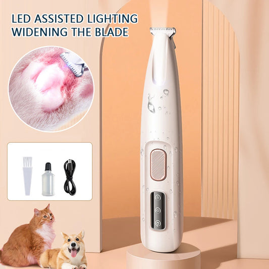 Portable Paw Trimmer with Led Light Rechargeable