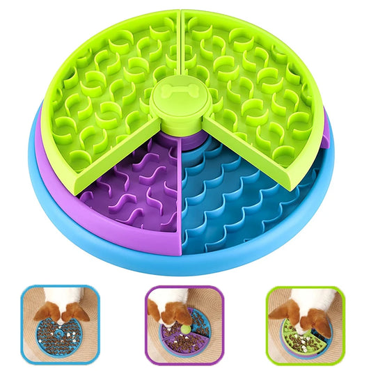 Slow Feed Dog Puzzle Bowl