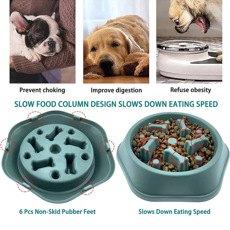 Slow Feeder Dog Bowl Anti-choking Slow Feeding