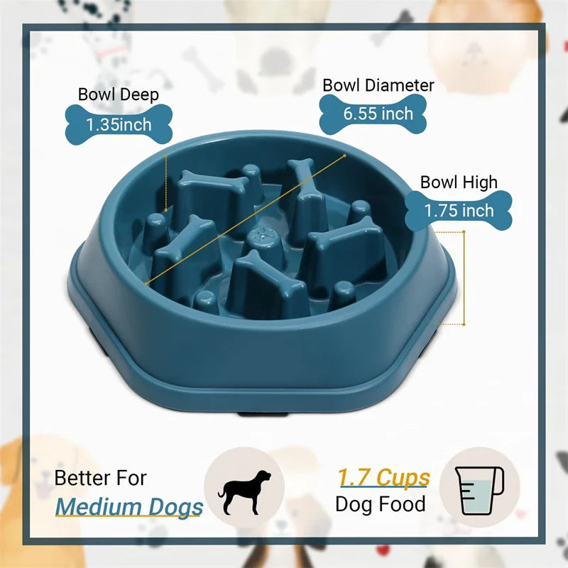 Dog Feeding Bowl for Slow Eating