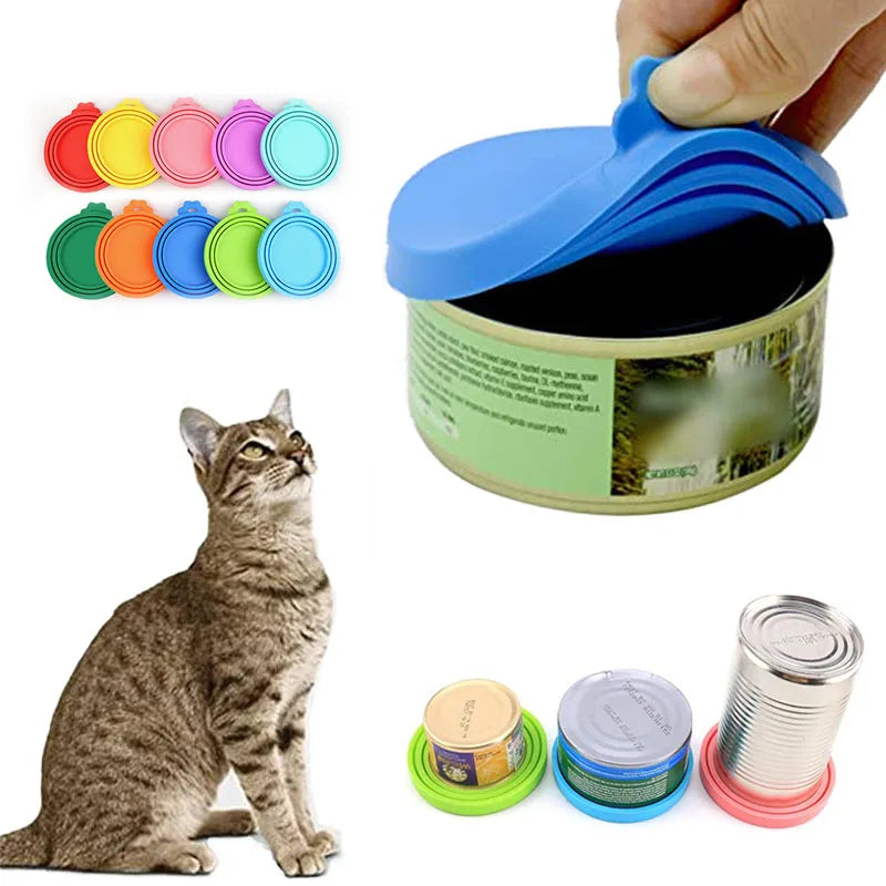 2PCS Reusable Pet Food Can Covers