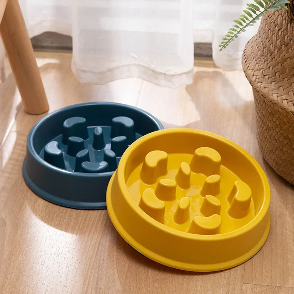 Pet Plastic Anti Choking Slow Food Bowl