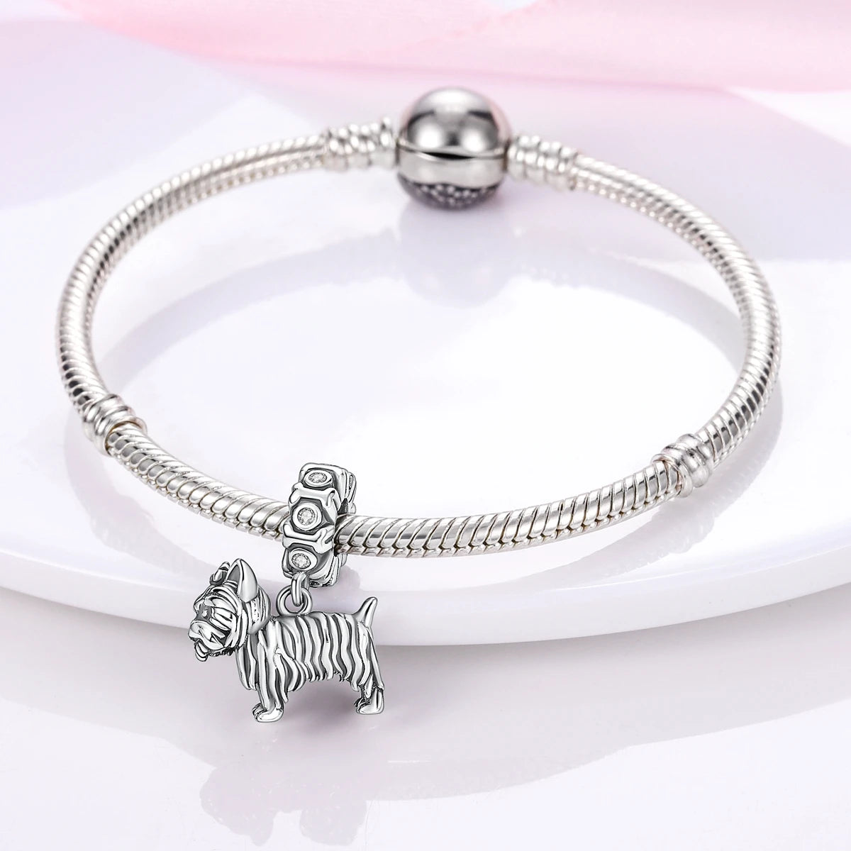 Silver Pet Charms for Bracelets