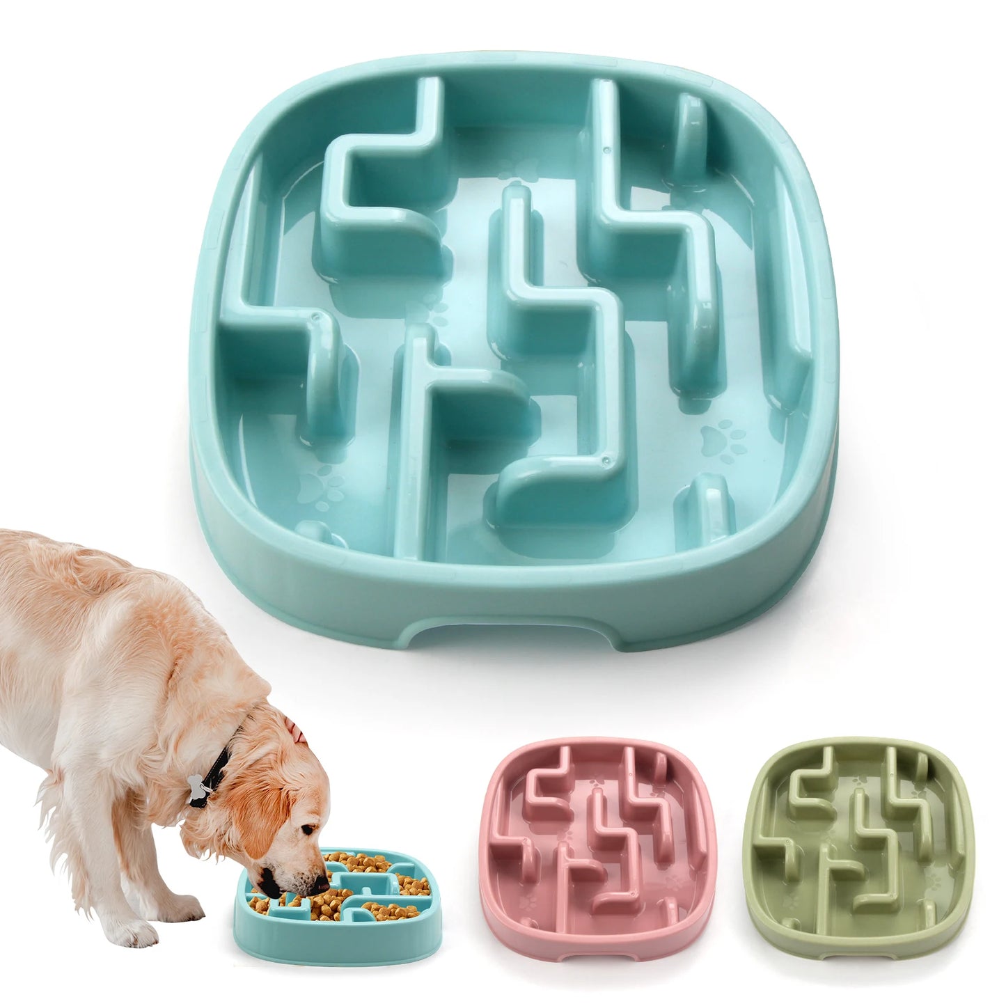 Pet Dog Slow Feeder Bowl Fun 13