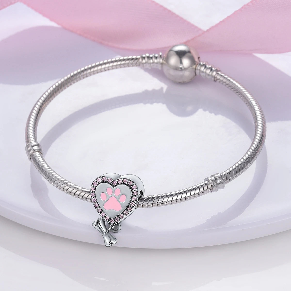 Silver Pet Charms for Bracelets