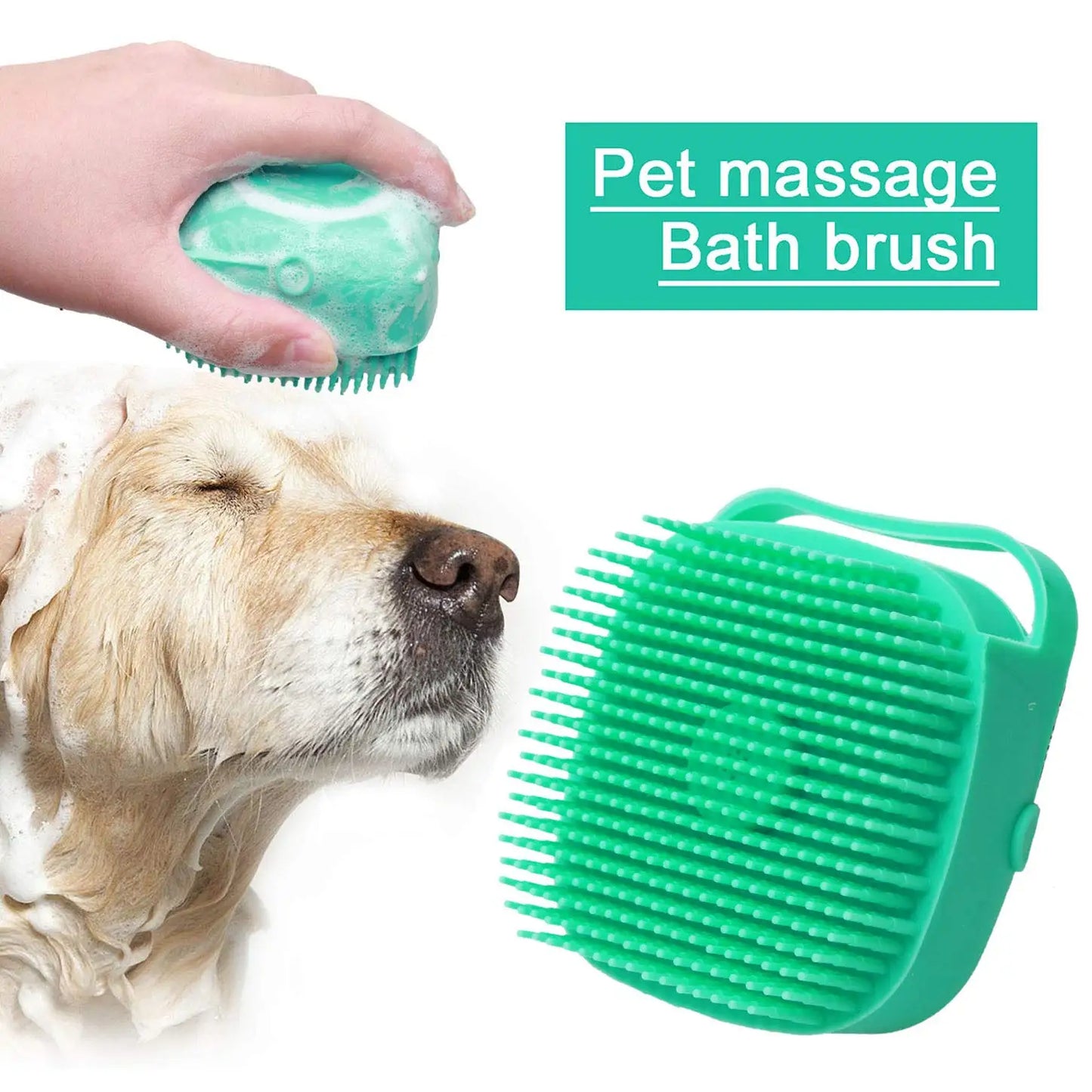 Pet Dog Shampoo Brush Massage