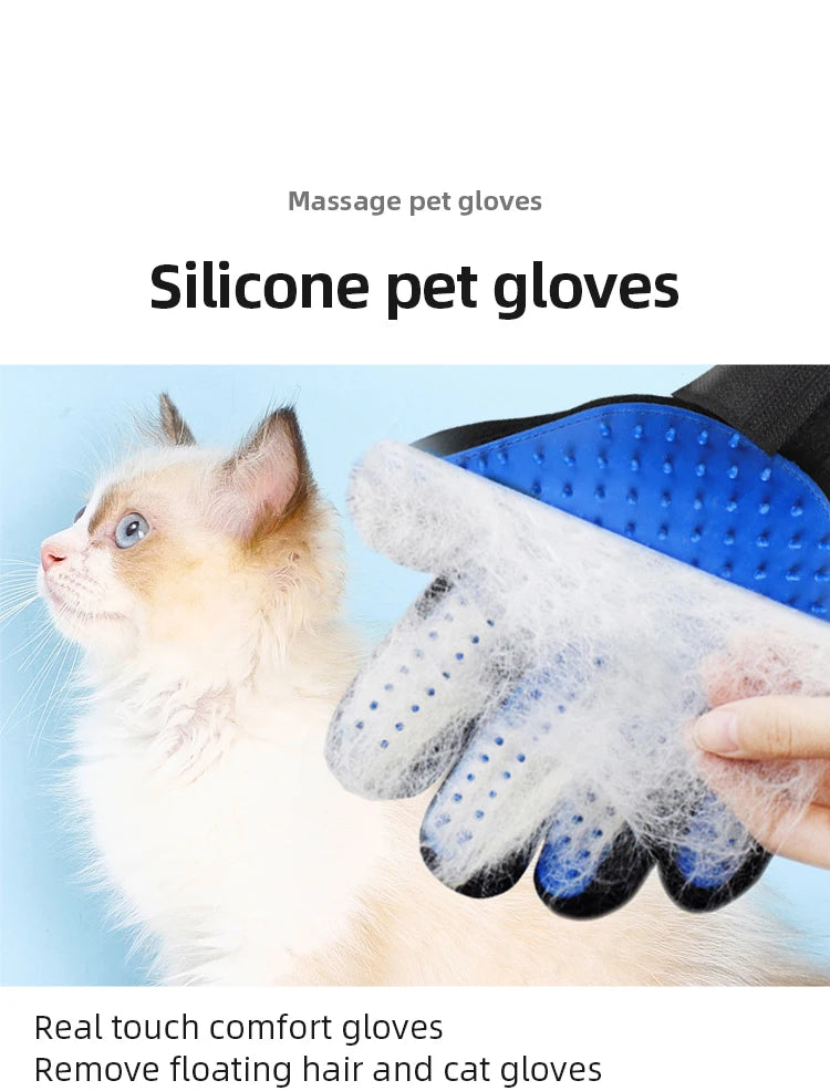 Silicone Pet Gloves Cat Dog Hair Removal