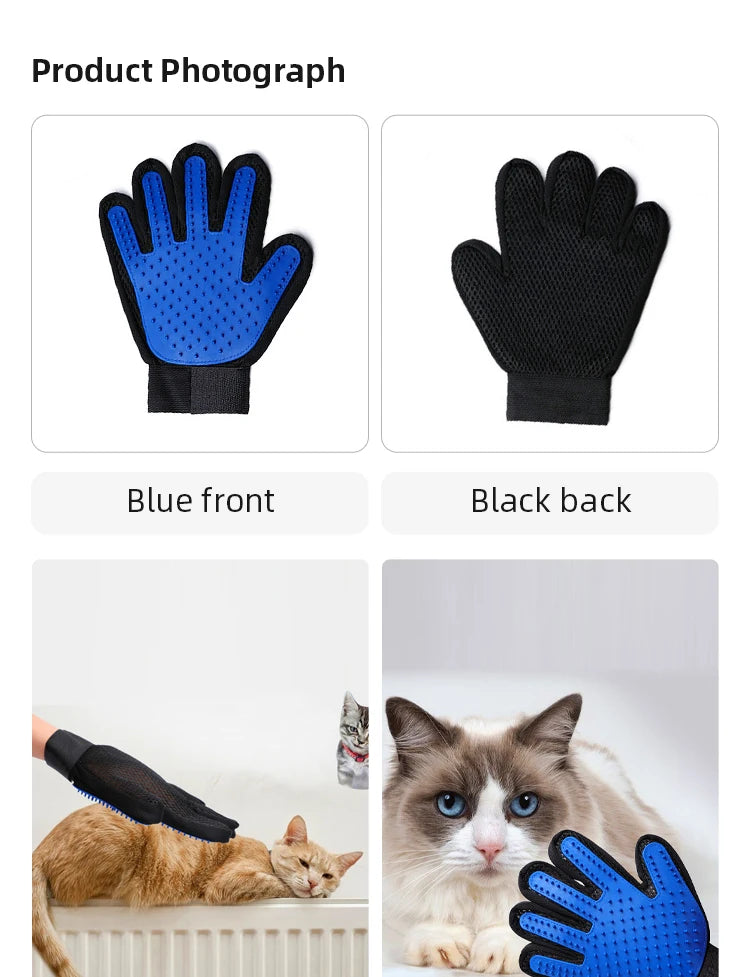 Silicone Pet Gloves Cat Dog Hair Removal