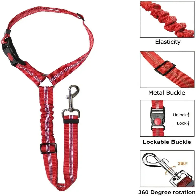 Reflective Pet Dog Car Seat Belt