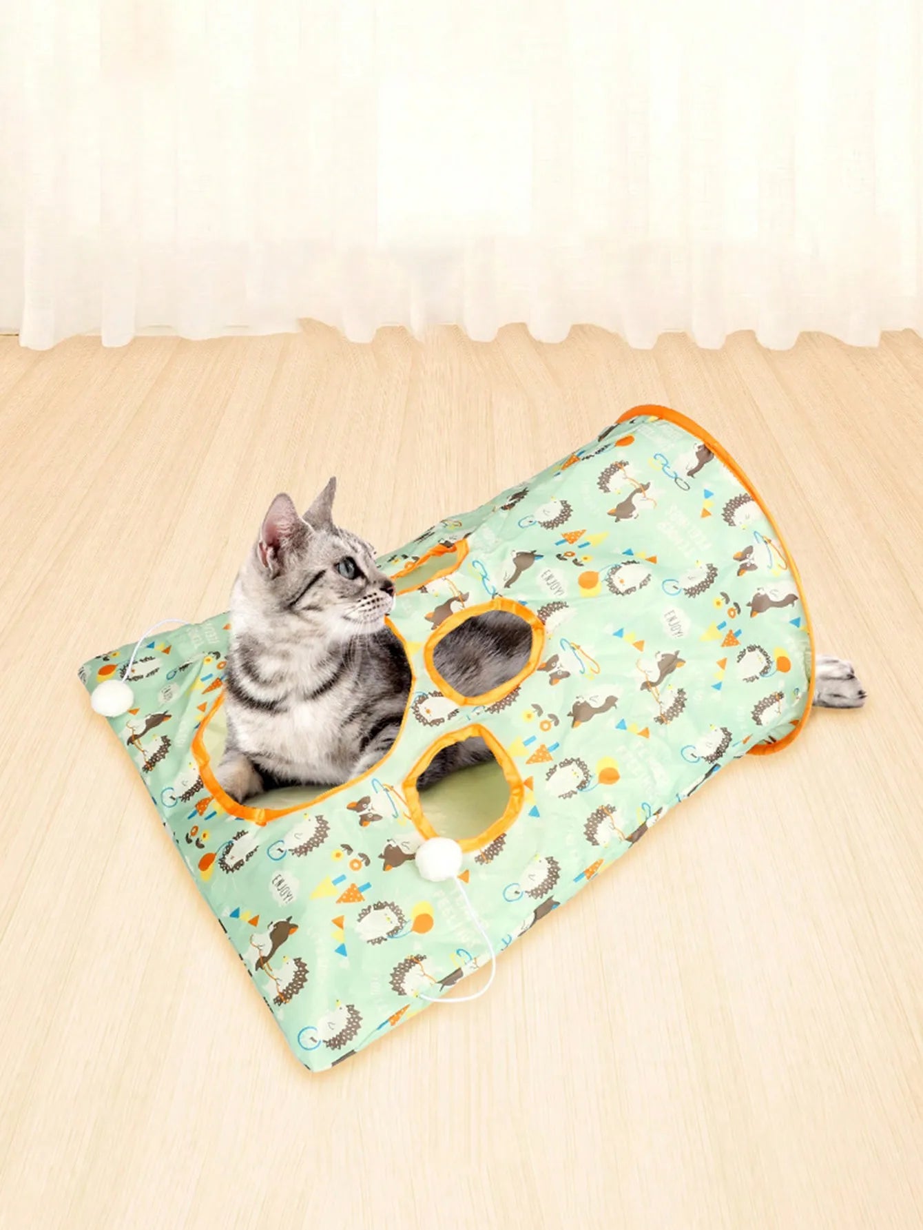 Foldable Cat Tunnel Toy