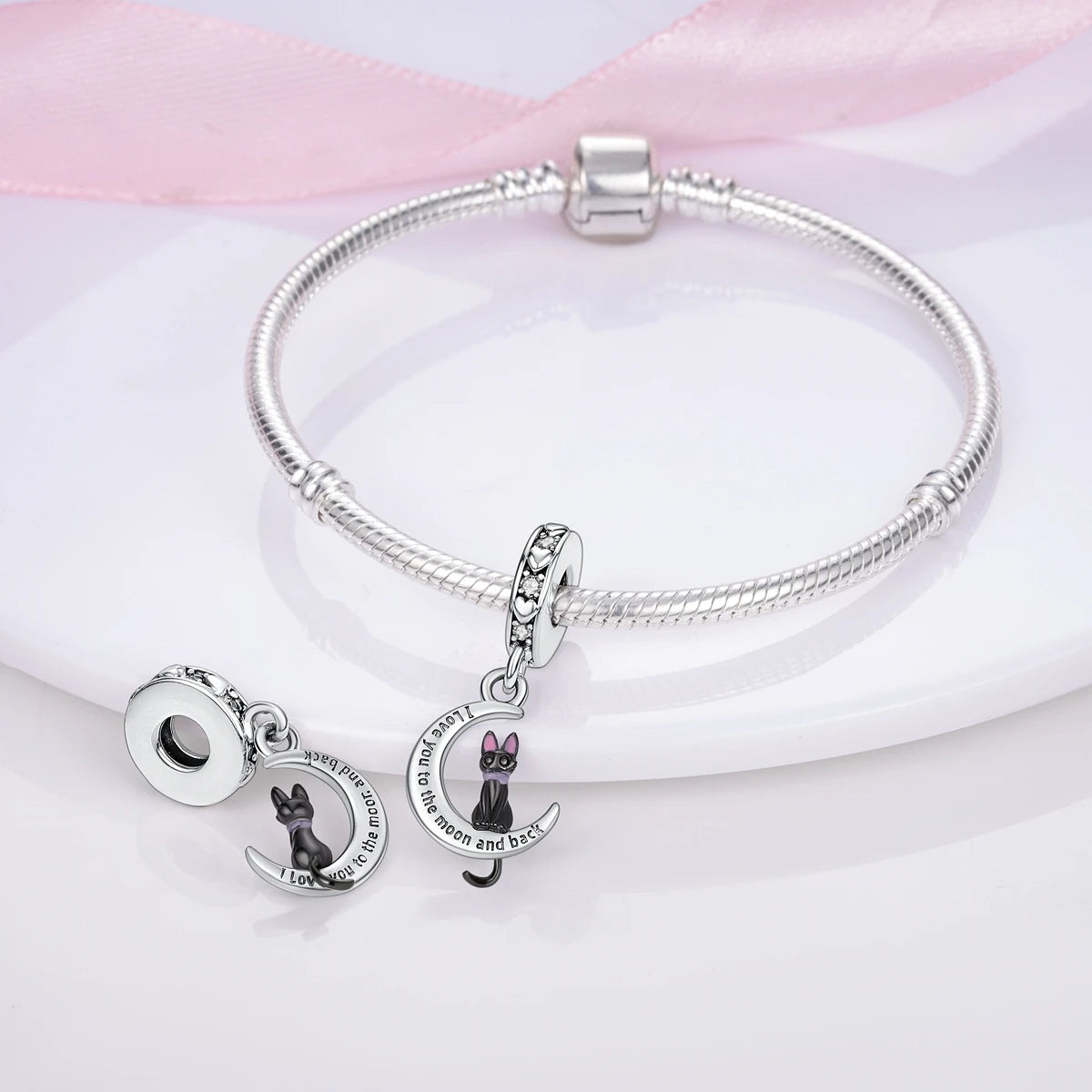 Silver Pet Charms for Bracelets