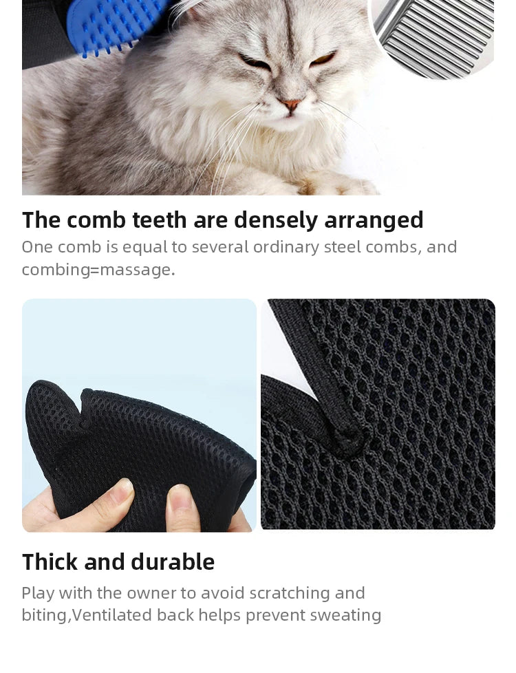 Silicone Pet Gloves Cat Dog Hair Removal