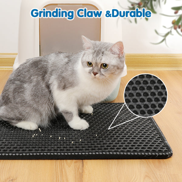 Cat Litter Trapping Mat – Double Layer